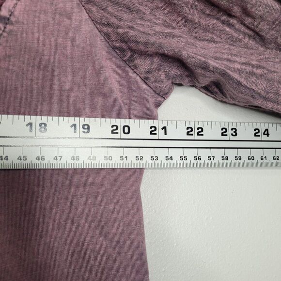 Parsley and Sage pink grunge textured 3/4 sleeve high low top size large - Picture 6 of 7